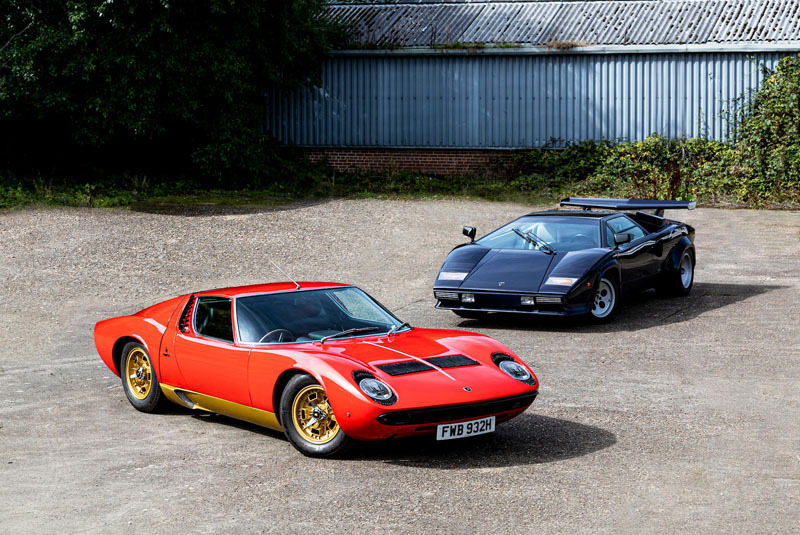 Lamborghini Miura S & Lamborghini Countach LP400 S